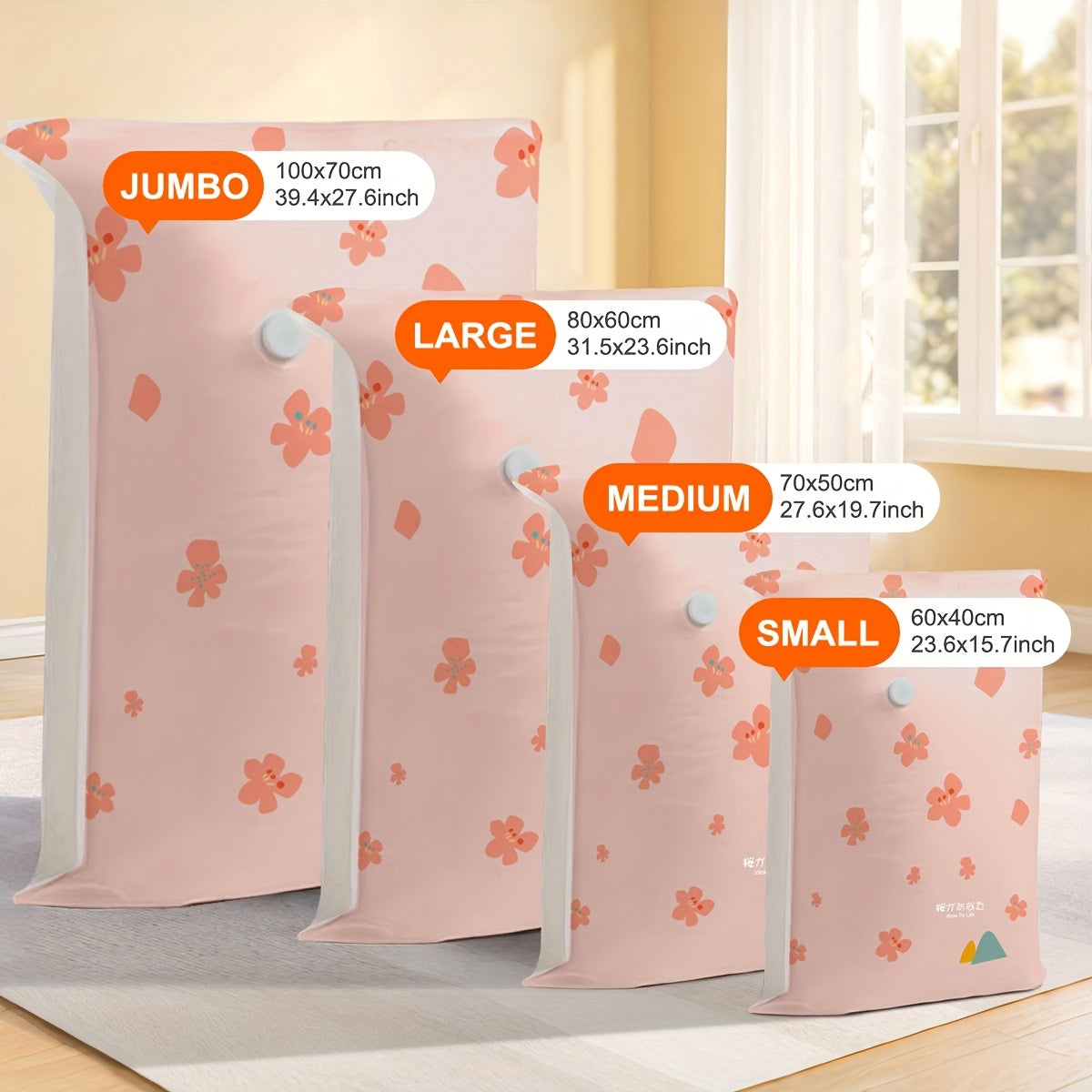 10\u002F12 Pack Vacuum Storage Bags, Space Saving Storage Bags (Extra Large\u002FLarge\u002FMedium\u002FSmall), Suitable for Quilt And Blanket Compression, Airtight Clothing Storage, with Hand Pump