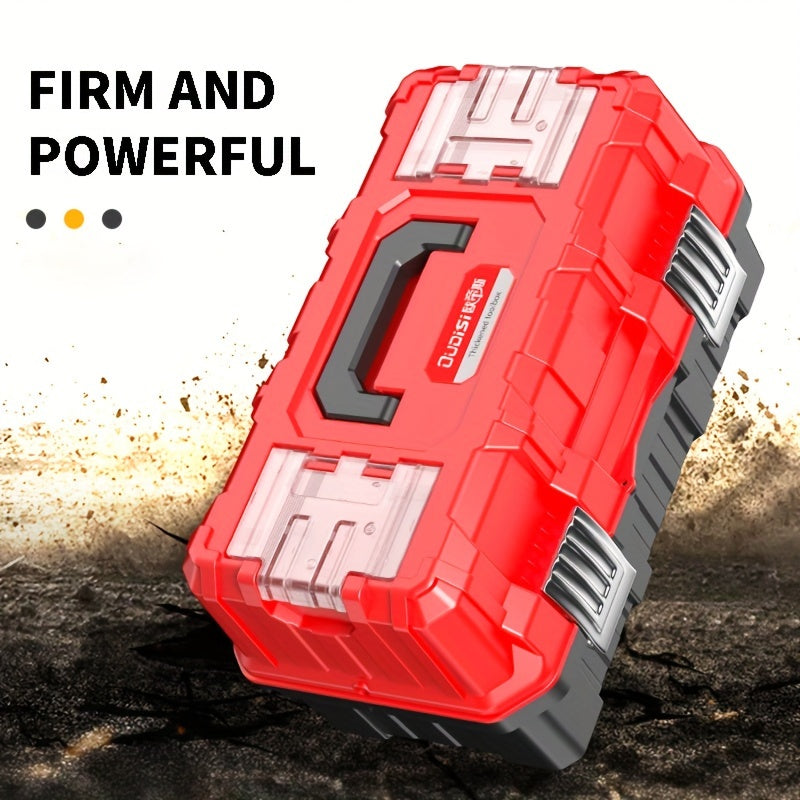 1pc 17-inch\u002F21-inch Three-layer Folding Toolbox, Large-space Tool Storage Box, Multifunctional Storage Box with Tray And Partition, Suitable for Tool Storage.